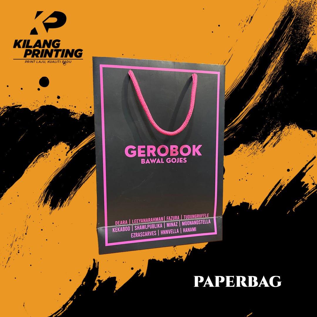 Contoh tote bag printing dengan reka bentuk tersuai